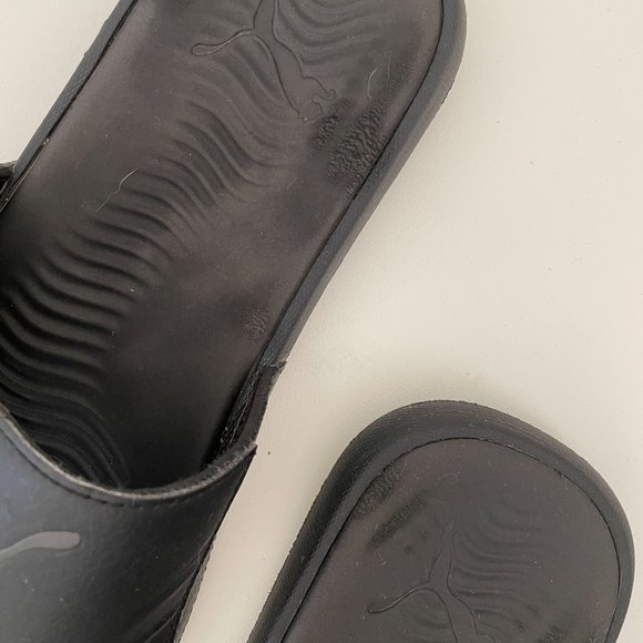 Puma Black Starcat Tech Slide Sandals Size 8 - Picture 5 of 7